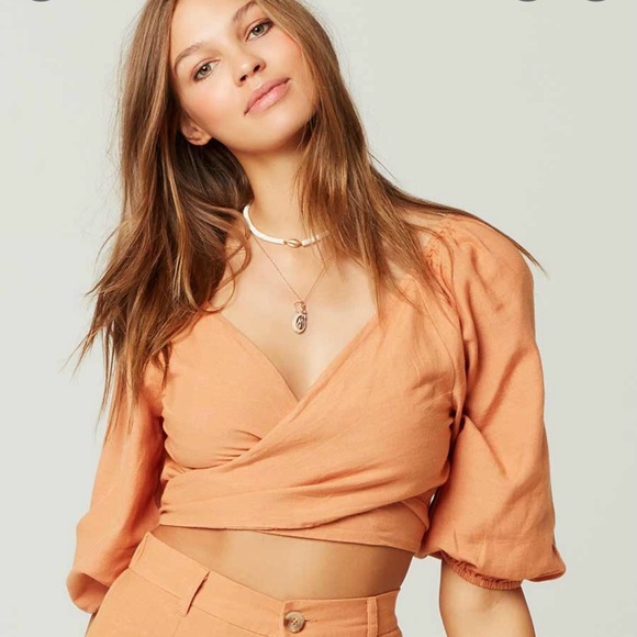 Revolve L*SPACE wrap top - Picture 1 of 4